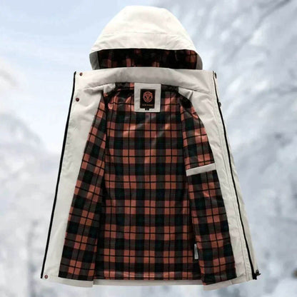 Kurtka outdoorowa męska | wodoodporna, odpinany kaptur