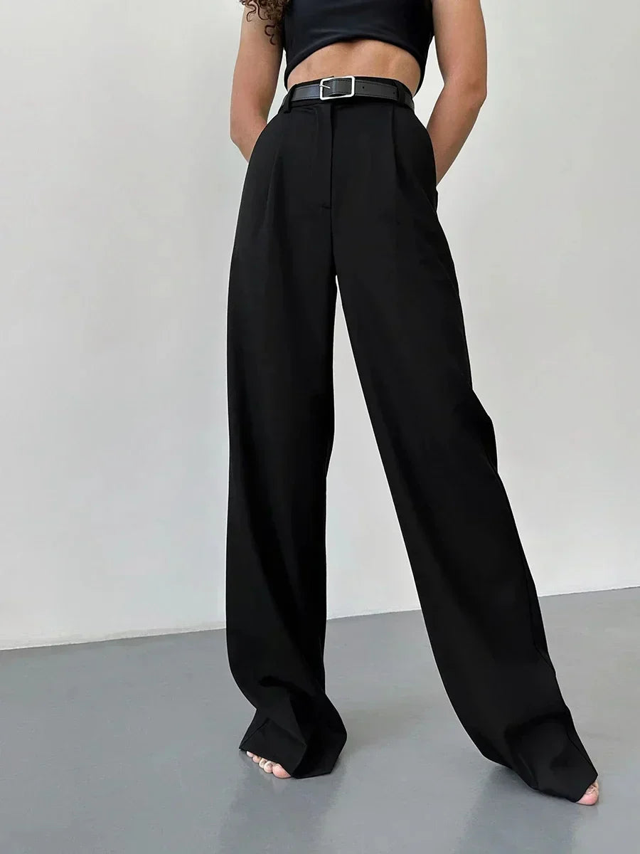 Spodnie damskie | szeroki krój