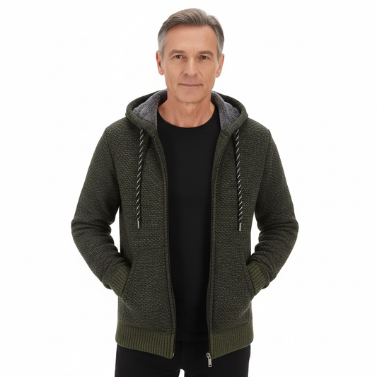 Bluza męska z kapturem | kieszenie z przodu, długie rękawy