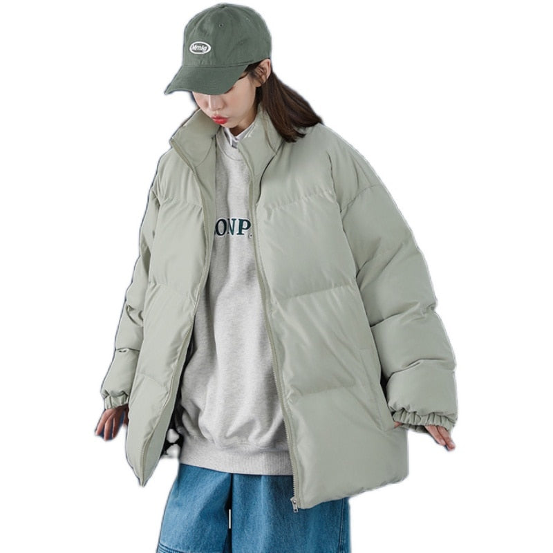 Kurtka unisex | puchowa, wysoki kołnierz