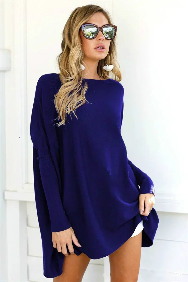 Sweter damski | długość tuniki, krój oversize