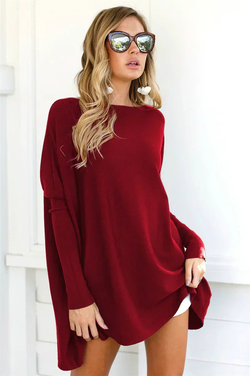 Sweter damski | długość tuniki, krój oversize