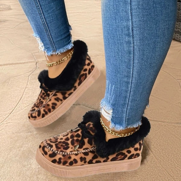 Buty zimowe damskie | futerko, ocieplane wnętrze