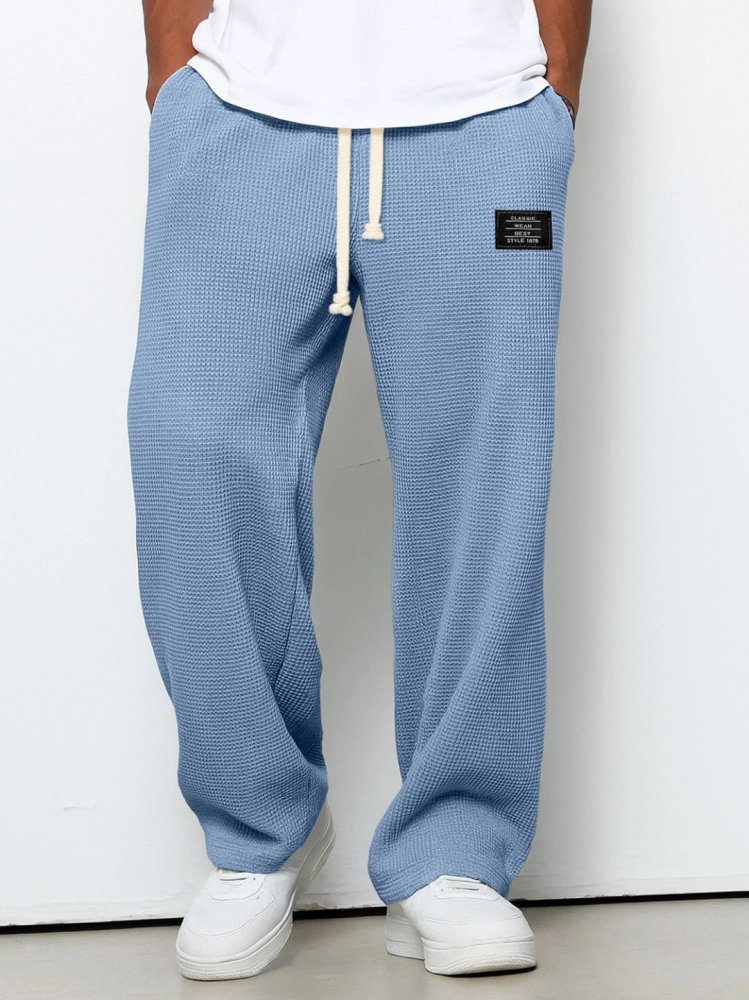 Arndt - Spodnie męskie szerokie | Regulowany sznurek w pasie, luźne nogawki | Styl casual na co dzień