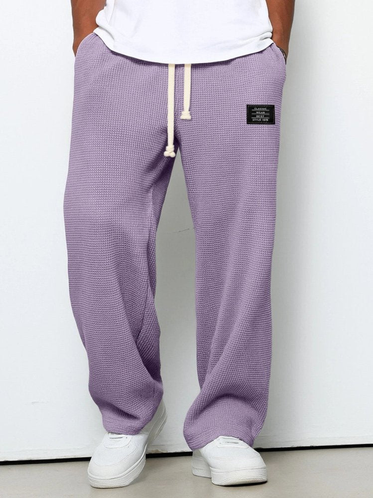 Arndt - Spodnie męskie szerokie | Regulowany sznurek w pasie, luźne nogawki | Styl casual na co dzień