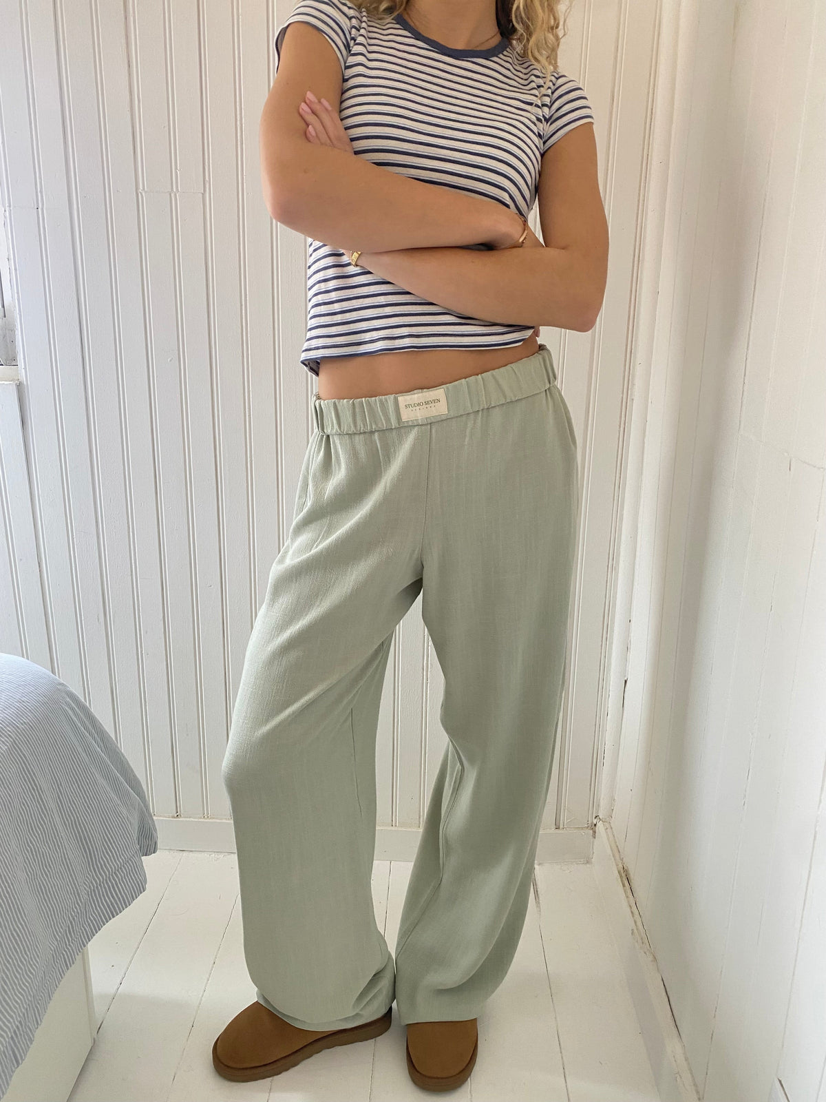 Spodnie loungewear damskie | elastyczny pas