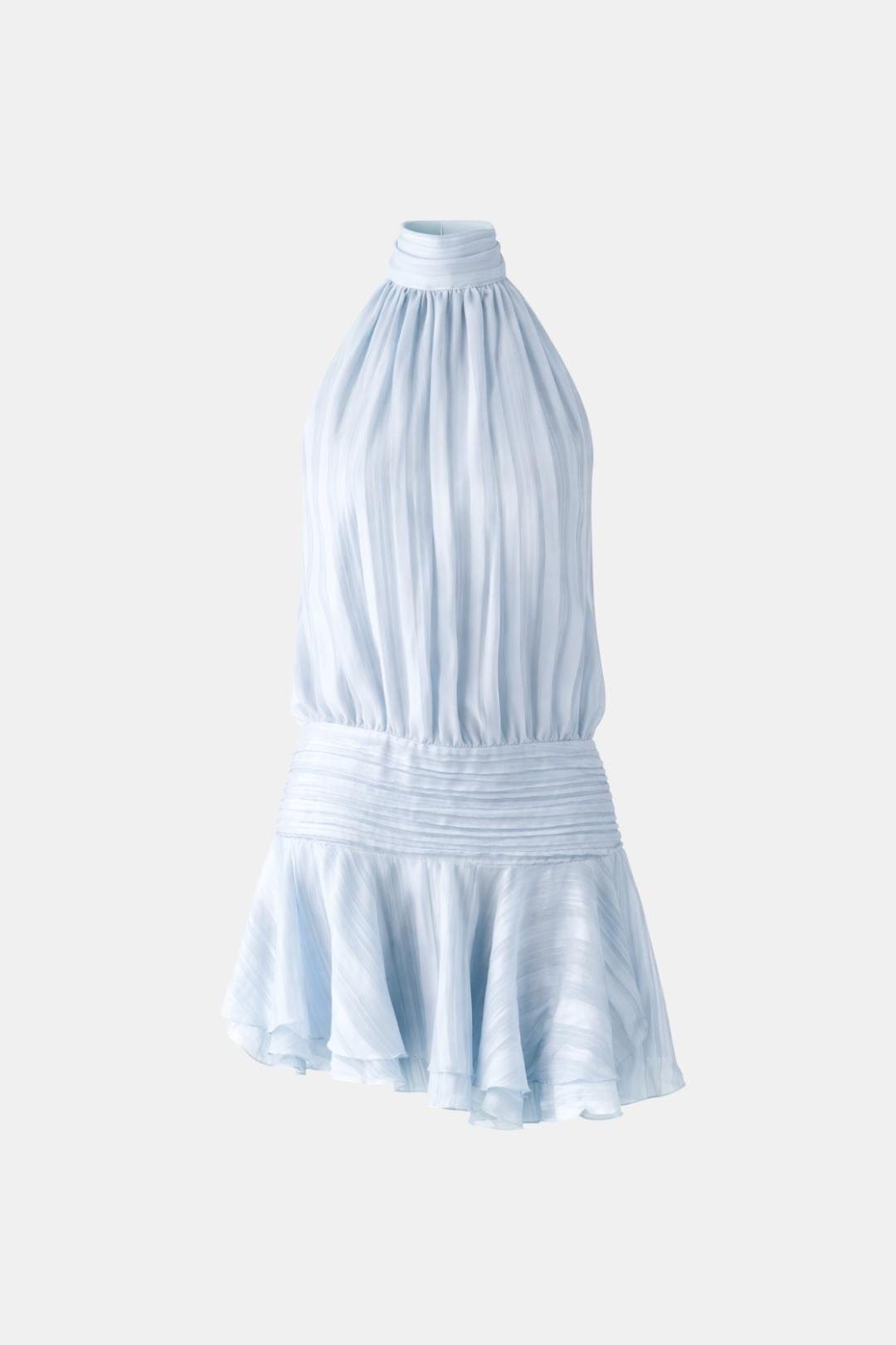 Sukienka mini | dekolt halter, odkryte plecy
