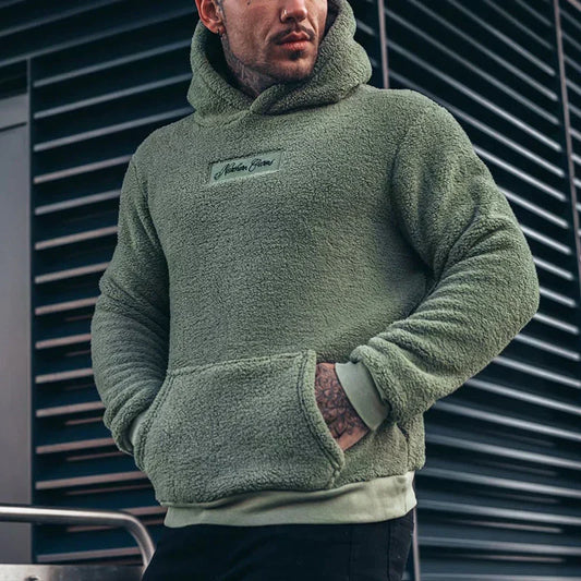 Bluza męska z kapturem | kieszenie z przodu, luźny krój