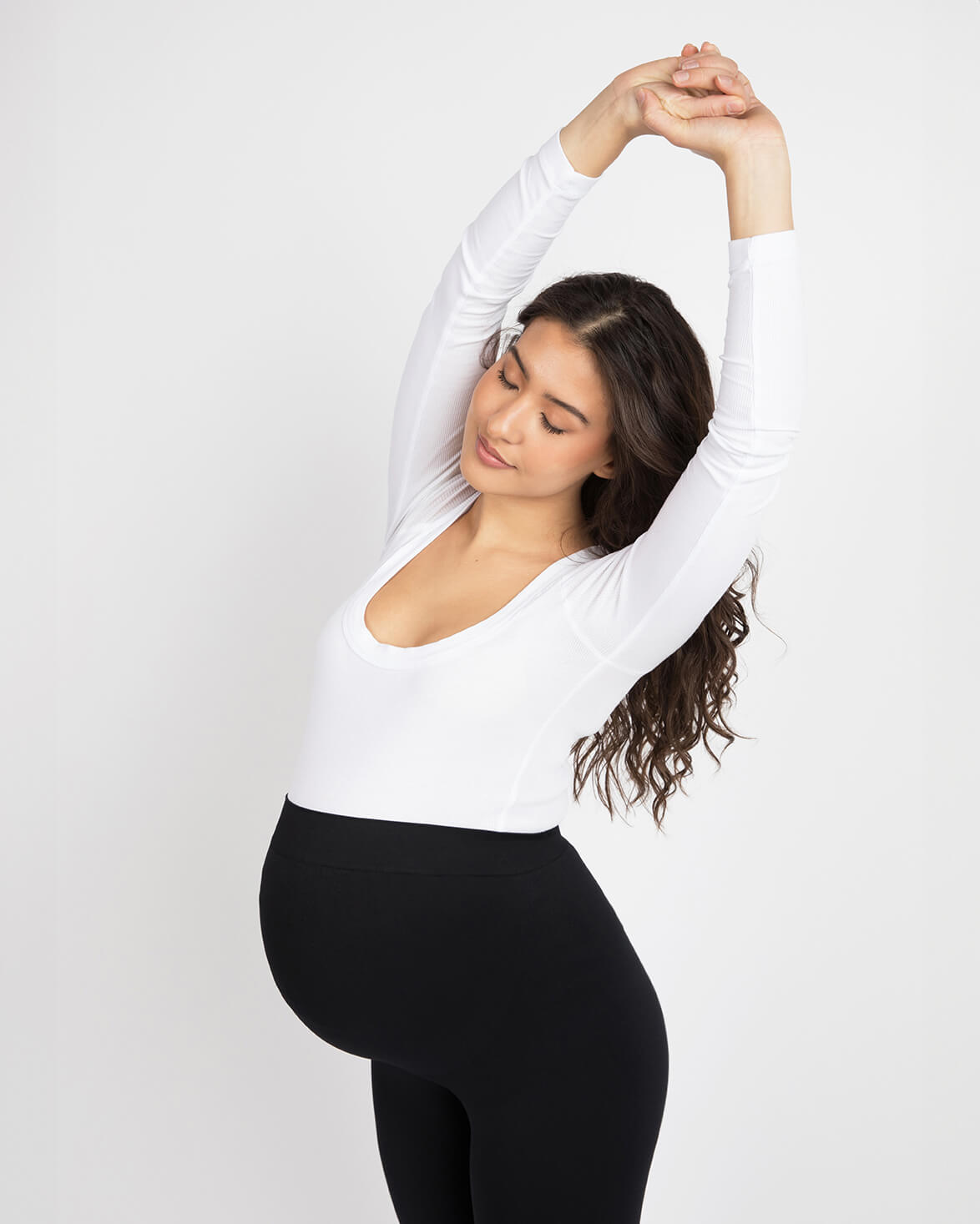 Legginsy ciążowe | wysoki stan, elastyczny materiał