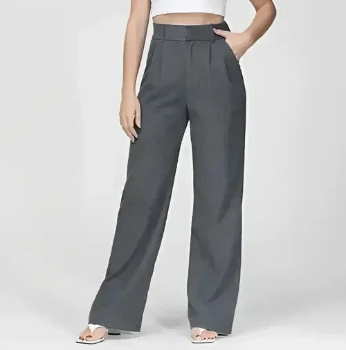 Spodnie chino damskie | Rozszerzana nogawka, klasyczny fason chino | Styl smart casual do pracy