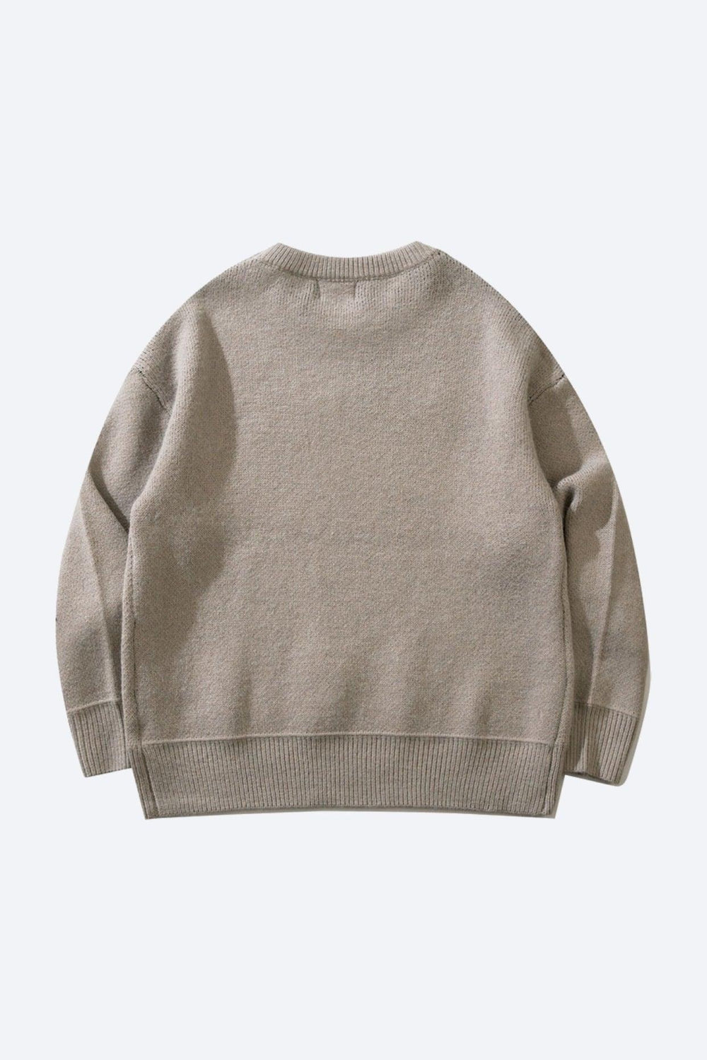 Sweter męski | motyw psa, prosty krój