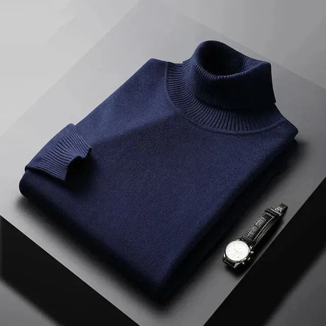 Sweter z golfem męski | 100% kaszmir