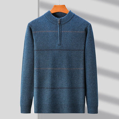 Sweter męski | zamek 1/4, lekka konstrukcja