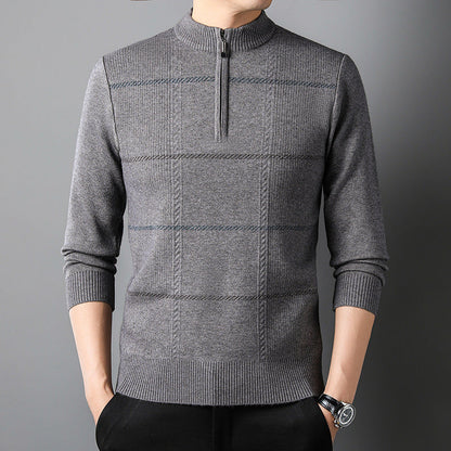 Sweter męski | zamek 1/4, lekka konstrukcja