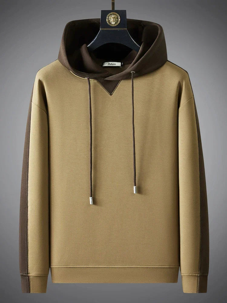 Bluza męska z kapturem | dwukolorowy design, luźny krój