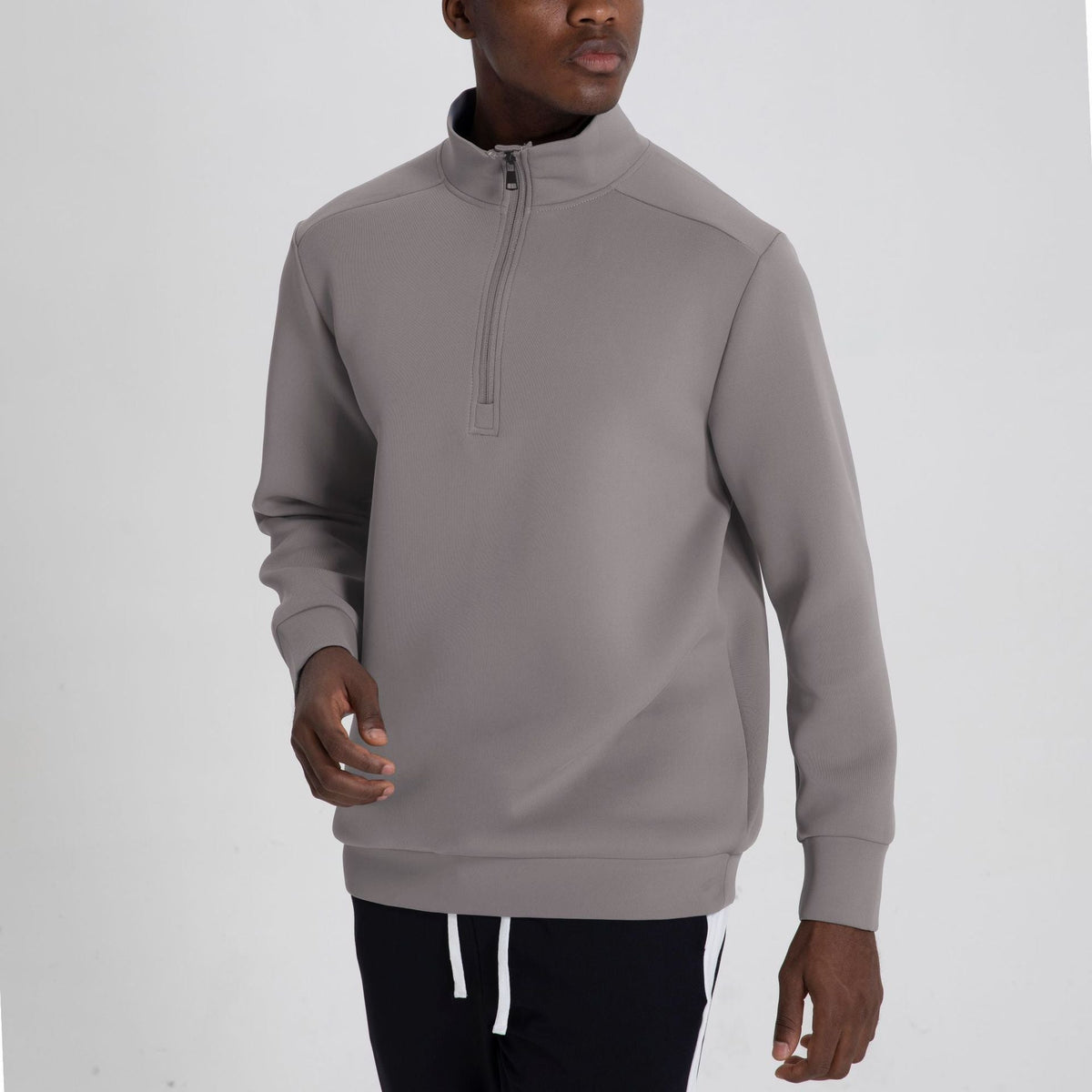 Bluza męska | półzamek, wysoki kołnierz