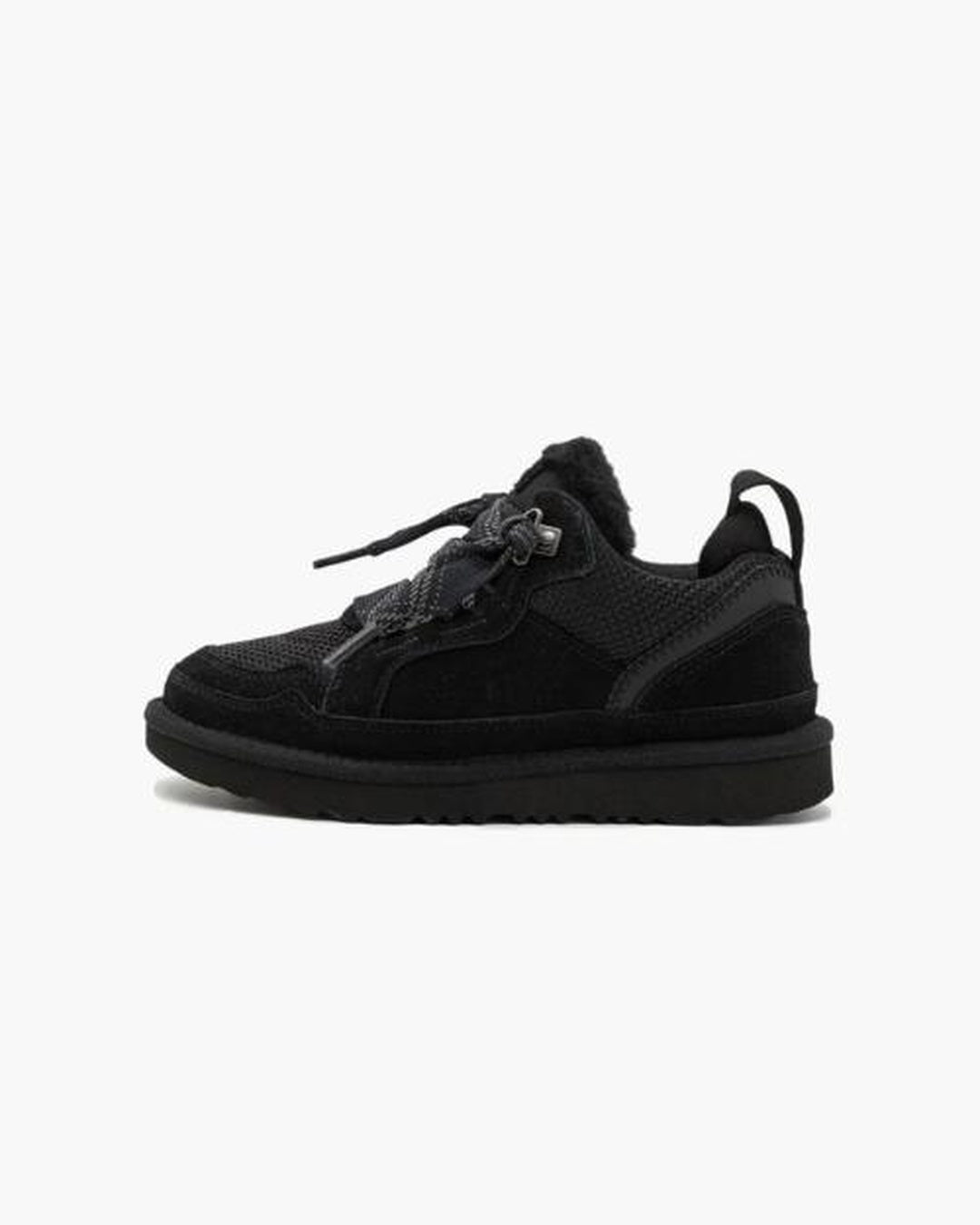 Sneakersy damskie | zamsz, futrzana podszewka