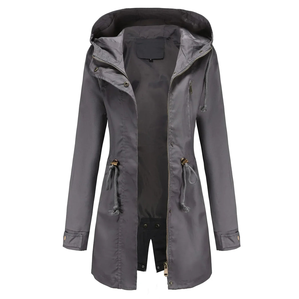 Parka damska | wbudowany kaptur, podszewka