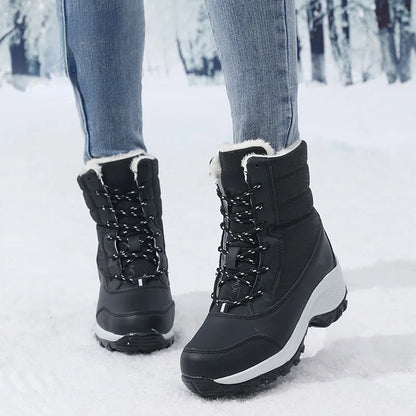 Buty zimowe damskie | wodoodporne, futrzane wnętrze