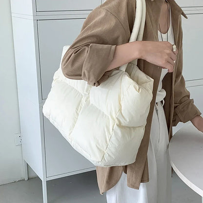 Torba shopper damska | pikowana, lekka