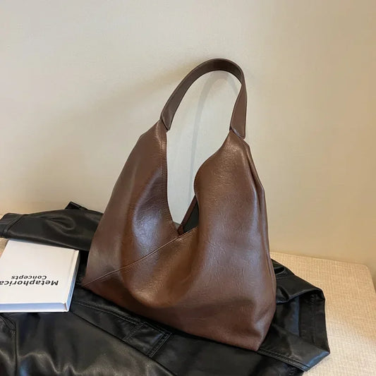 Torba shopper damska | skórzana, na laptopa