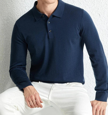 Sweter męski | strukturalny wzór, długie rękawy