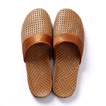 Kapcie unisex | tkany len, antypoślizgowa podeszwa