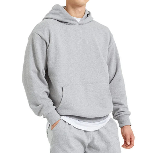 Bluza męska z kapturem | luźny krój, wbudowany kaptur