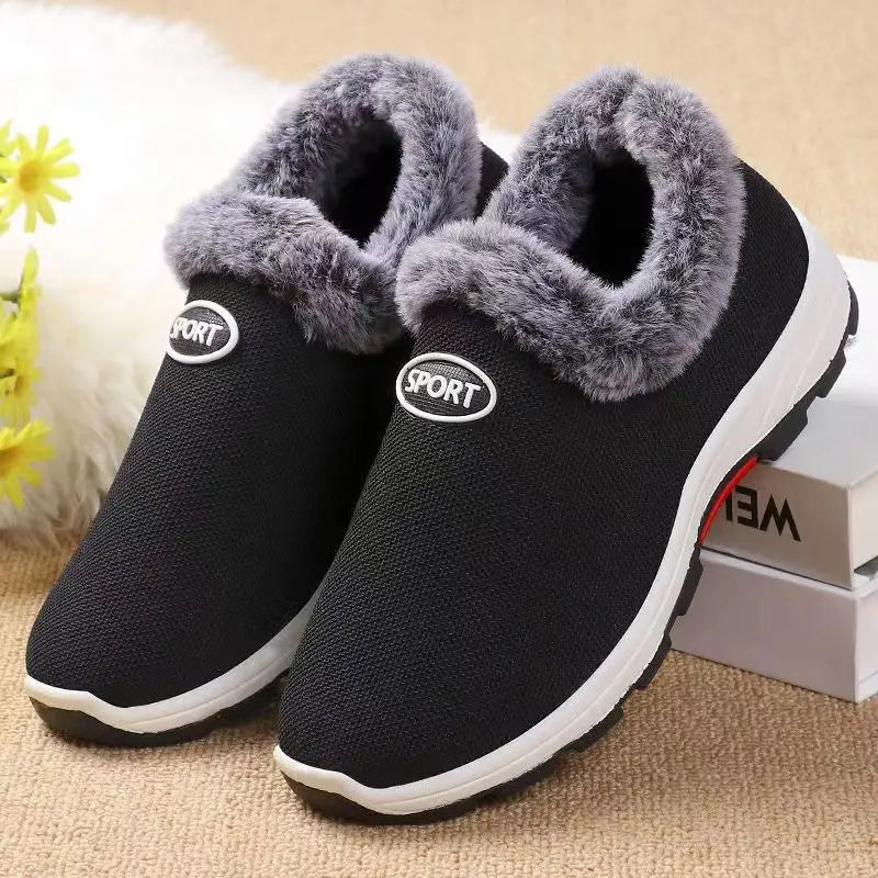 Buty zimowe damskie | ocieplane, fason wsuwany
