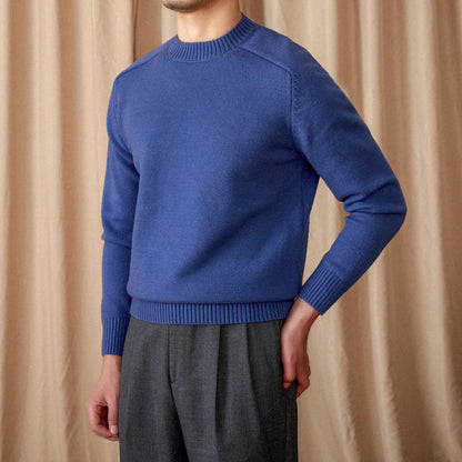 Sweter męski | zimowy, okrągły dekolt