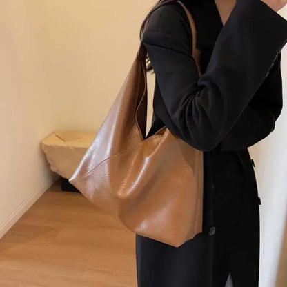 Torba shopper damska | skórzana, na laptopa