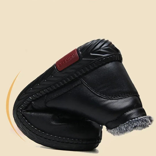 Buty zimowe damskie | futerko, szeroki nosek