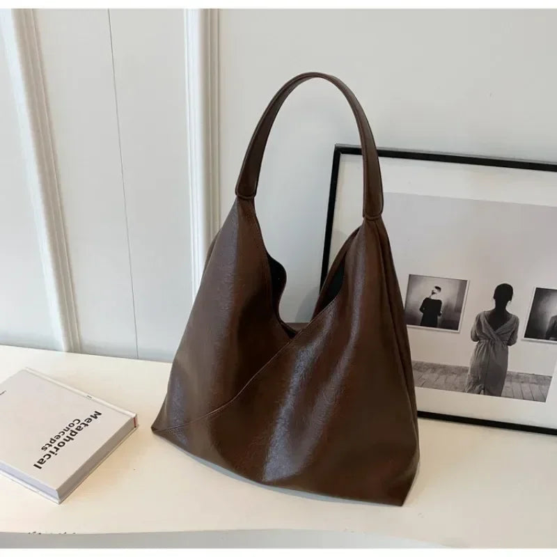 Torba shopper damska | skórzana, na laptopa