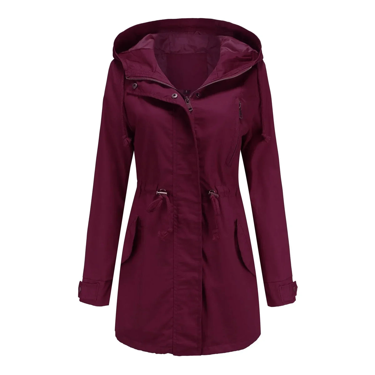 Parka damska | wbudowany kaptur, podszewka