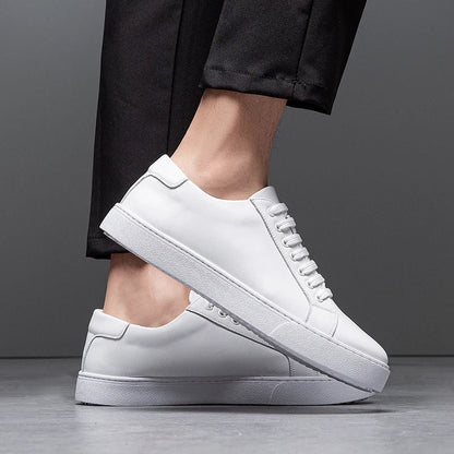 Sneakersy męskie skórzane | wyściełana wkładka