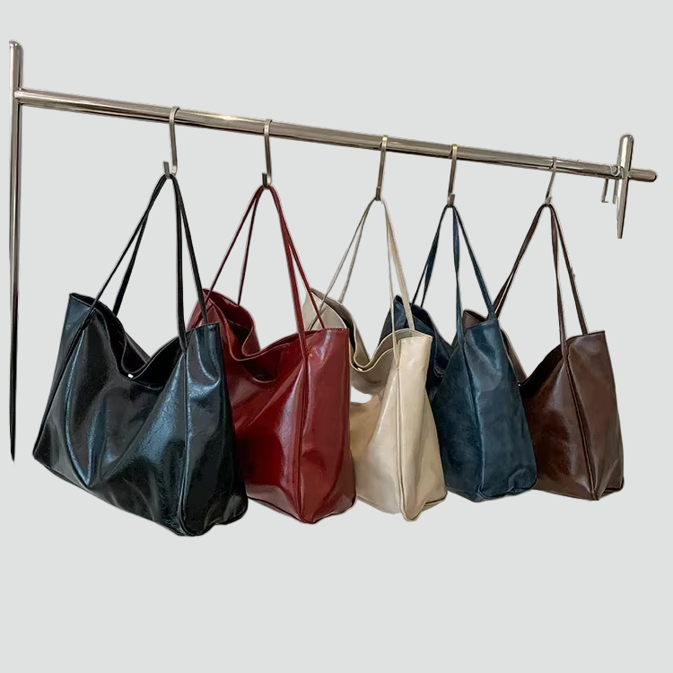 Torba shopper damska | duża, miękka konstrukcja