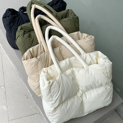 Torba shopper damska | pikowana, lekka