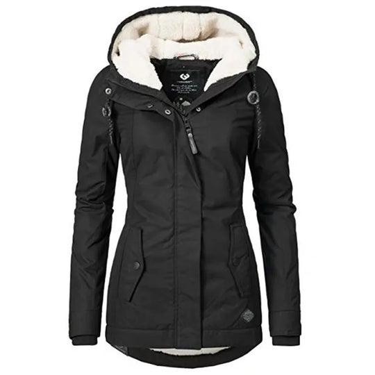 Parka damska | wodoodporna, futerko