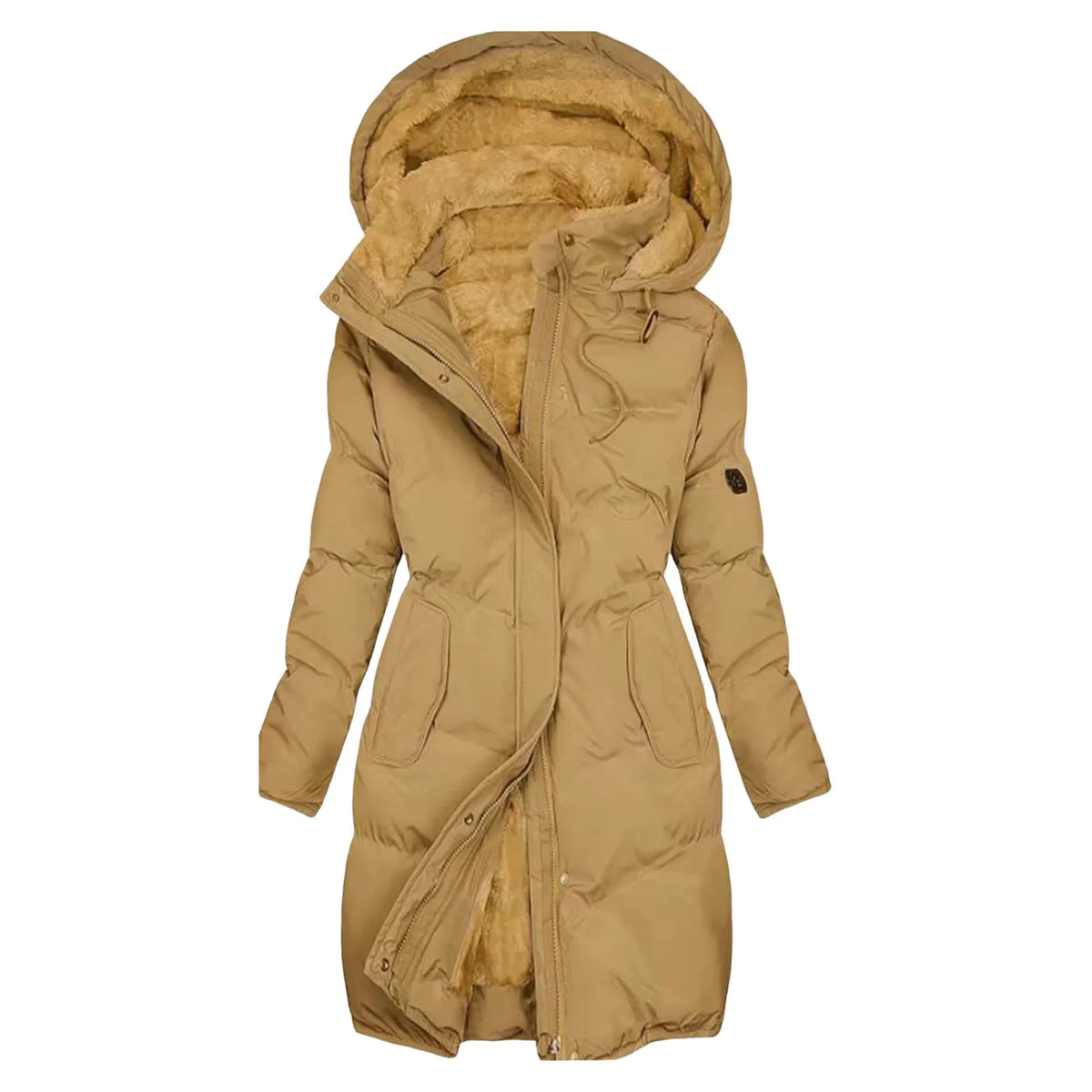 Kurtka damska | długa parka, futerko