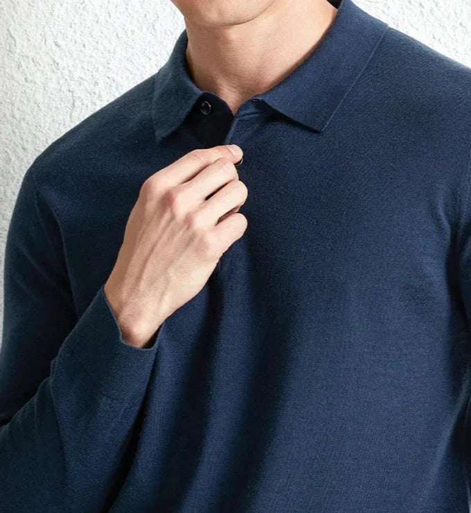 Sweter męski | strukturalny wzór, długie rękawy