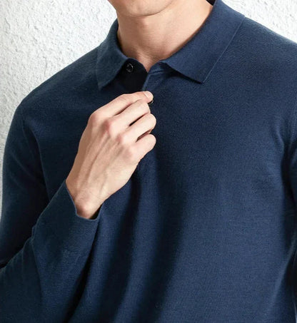 Sweter męski | strukturalny wzór, długie rękawy