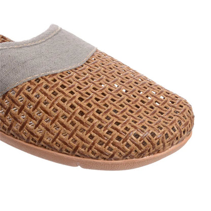 Kapcie unisex | tkany len, antypoślizgowa podeszwa