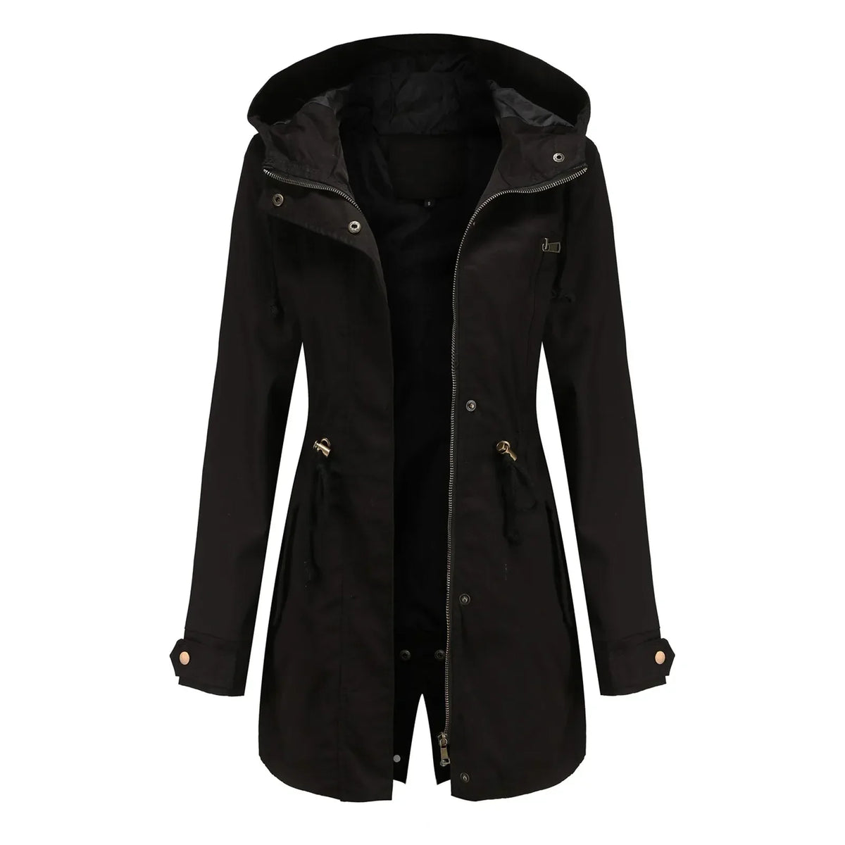 Parka damska | wbudowany kaptur, podszewka