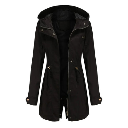 Parka damska | wbudowany kaptur, podszewka
