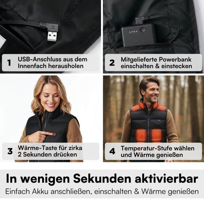 Kamizelka grzewcza | unisex, rozmiary do 4XL