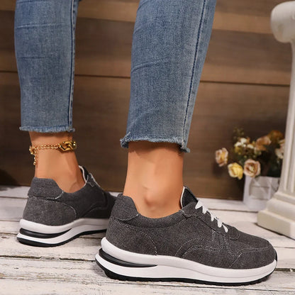 Sneakersy damskie | denim, wsuwane