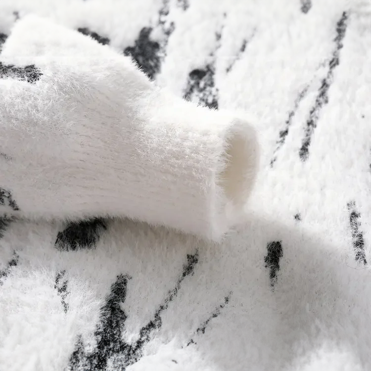 Sweter męski | abstrakcyjny wzór, luźny krój