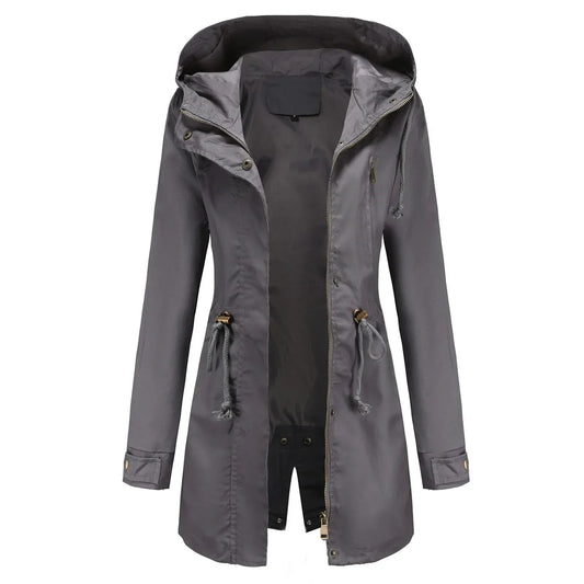 Parka damska | wbudowany kaptur, podszewka
