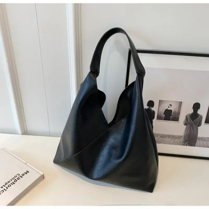 Torba shopper damska | skórzana, na laptopa