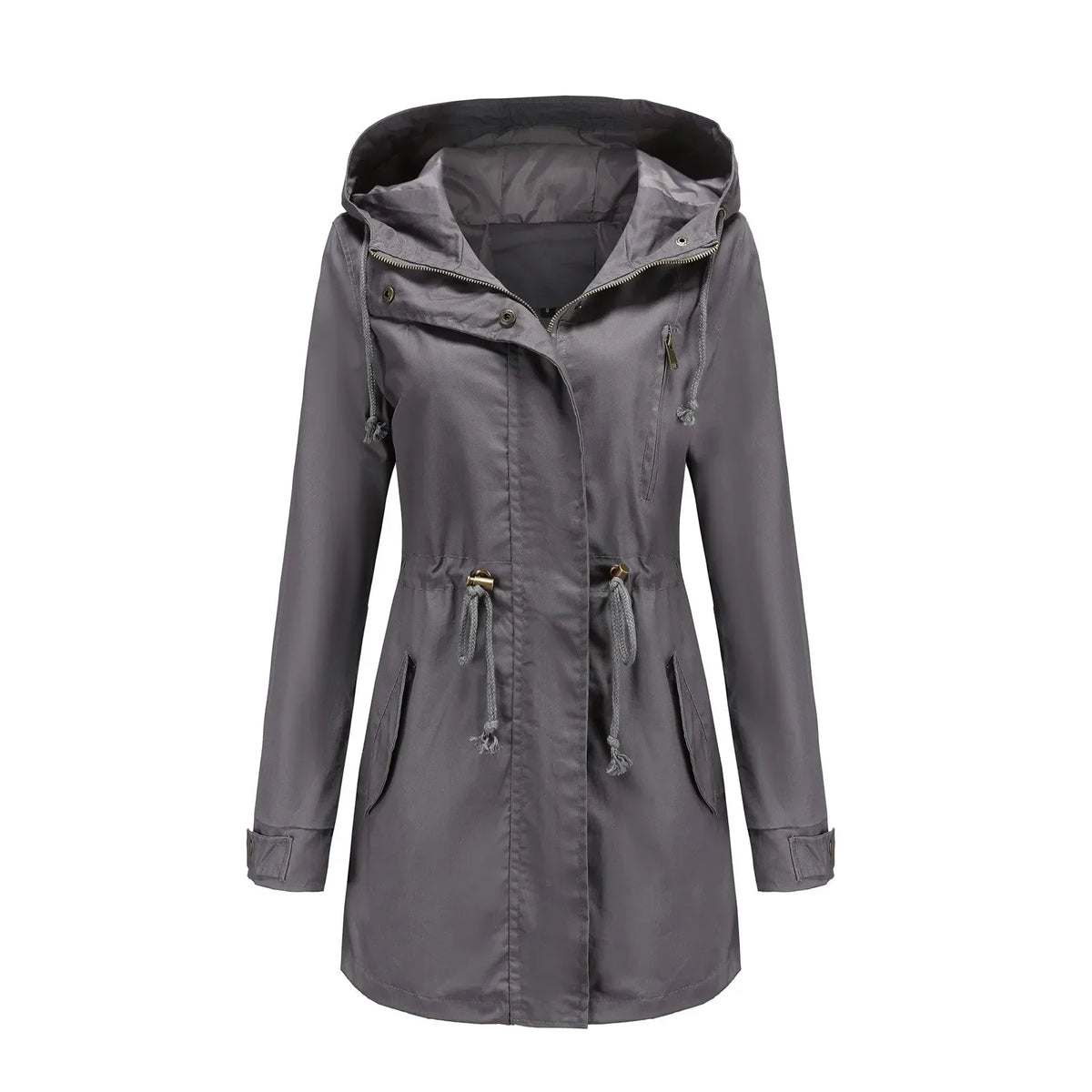 Parka damska | wbudowany kaptur, podszewka